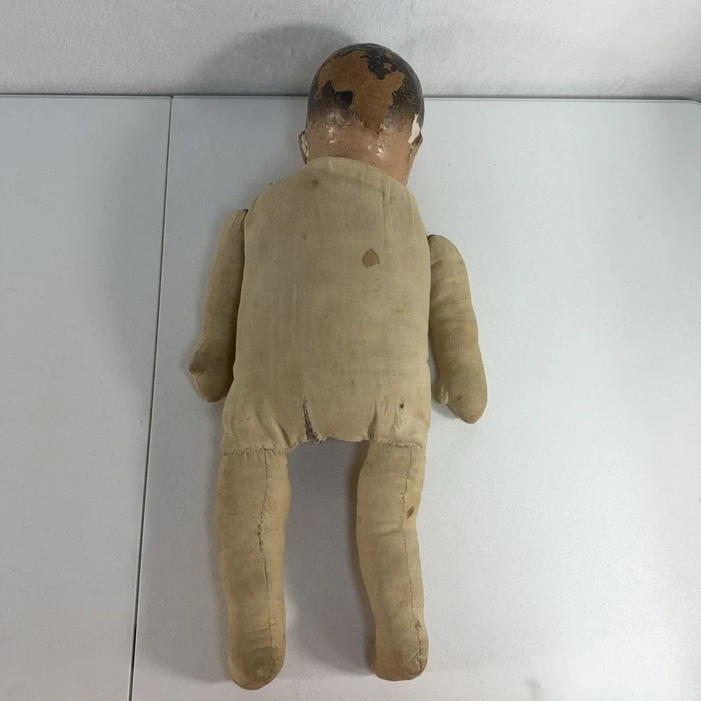 Antique 1920s Haunted Composition Baby Doll Sleepy Eyes Creepy Paranormal Vessel